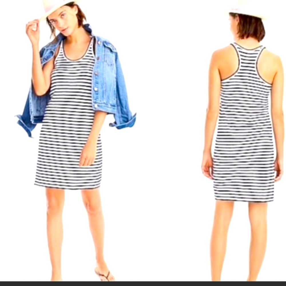 J.Crew Women’s Small Racerback Stripe Tank Dress S